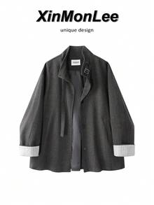 Autumn/Winter Casual Versatile Commuter Jacket - Dark Grey - View 1