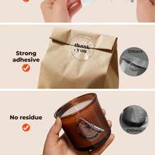Marklife 1 Roll 1.97inch Adhesive Transparent Round Labels, Sticker Labels, Circle Labels Compatible With Marklife P50/D100/D200, Multi-Purpose For Business, Kitchen, Office, Study (150 Labels/1 Roll) - View 7