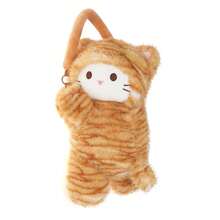 Leopard Print Cat Car Tissue Box, Hanging Plush Doll Tissue Holder, Suitable For Car Seat Armrest Interior Decoration, Multi-Functional Car Tissue Storage Box - A - View 11