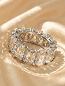 SWAROVSKI 5572695 Crystal Pave Curved Wave Open Bangle Bracelet Birthday Gift For Girlfriend - Silver - View 5