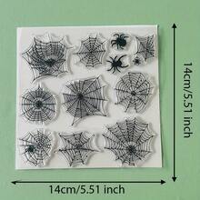 Halloween Spider Web Cat Witch Owl Pumpkin Clear Silicone Stamp,Vintage Gothic Reusable Transparent Seal For Scrapbooking Journal Card Making DIY Craft Decor Stamp - WS-2 - View 34