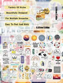 50 buah Stiker Inspiratif Spanyol untuk Skateboard, Gitar, Laptop, Album Foto, Koper, Kulkas, Kotak Penyimpanan, Dekorasi DIY Stiker Grafiti - A - View 2