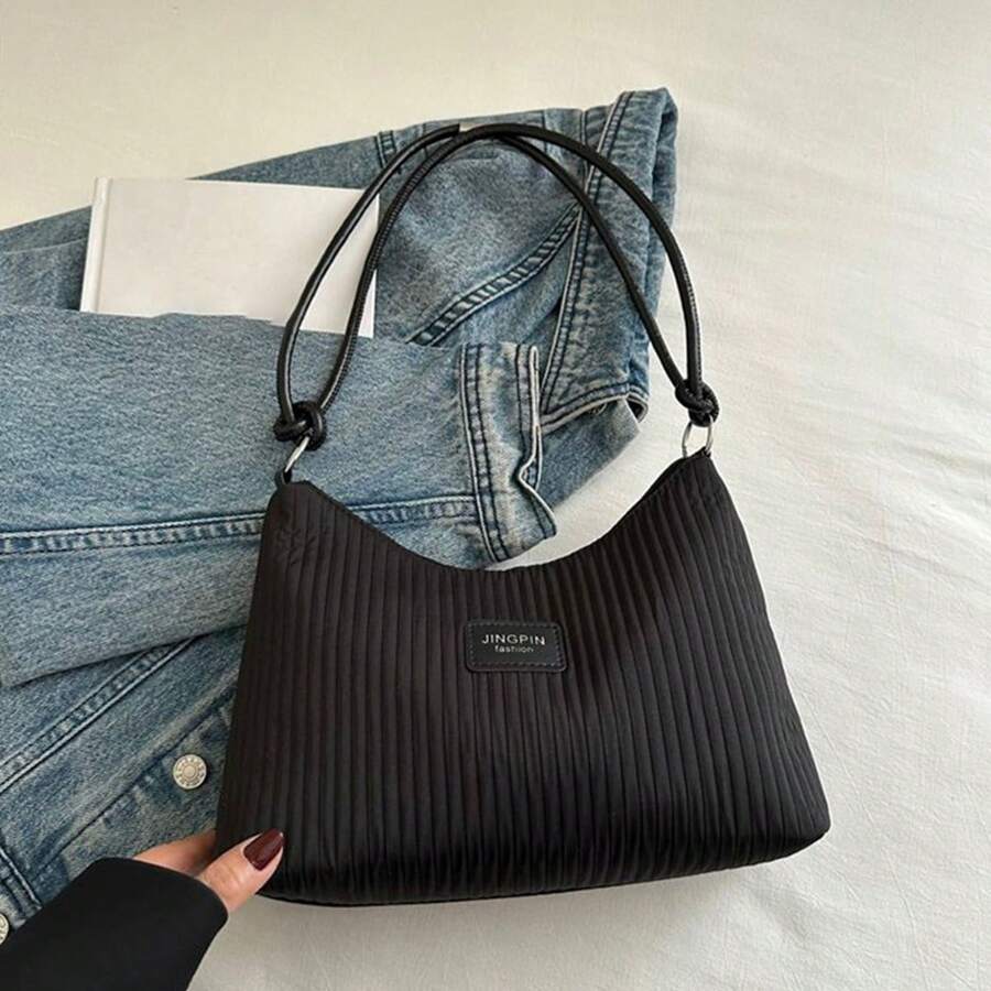 女款韓式新風時尚手提包，小方肩背包