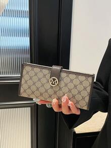 Women'sletterprint Tri-Foldlongwallet Clutch Card Holder, Fashionable ...