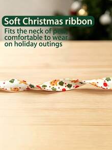 Christmas Adjustable Cat & Dog Collar With Bell, Christmas Tree & Santa Claus Pendant, Christmas Pet Gift, Suitable For Cats And Small Dogs - Multicolor - View 4
