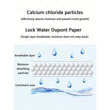 Large Hanging Dehumidifier Bags, Power-Free Wardrobe Dehumidifier, For Closets, Bathrooms, Basements, Removes Odors, Prevents Mold, Moisture Absorbing, For Home, Dorm, Travel, Clothes Storage, Humidity Control, Mother's Day Gift - Multicolor - View 4