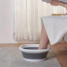 Versatile Foldable Wash Basin - Durable Plastic, Portable Sink For Face & Hand Washing, Ideal For Home, Dorms & Outdoor Use - Foldable - View 7