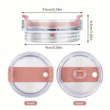 1Pc/2Pcs 40oz Splash-Proof Cup Lid Compatible With Stanley Ice-Cooler Cup, Leak-Proof Silicone Coffee Cup Lid - 40oz - View 2