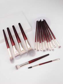 Contour Foundation Brush - Suitable For Liquid Or Cream Foundation Face Brush - Contour, Blush And Highlighter Makeup Brush, Gift For Girls - Red - View 9