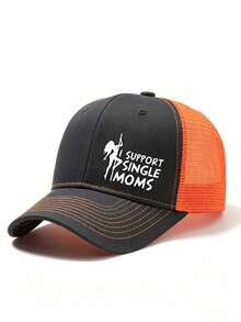 1pc Pattern Letter Print Baseball Cap, Unisex Fashion Versatile Trucker Hat, Baseball Cap Suitable For Daily Wear And Travel - Multicolor - View 5