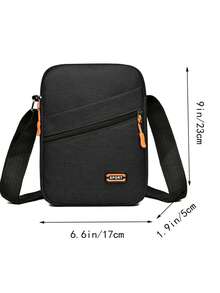 Tas Kasual Berkapasitas Besar Multi-Lapisan Tahan Air Versi Korea, Tas Kain Oxford, Tas Bisnis Pria dan Wanita, Koleksi Dompet - Hitam - View 4