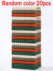 Towel Cloth 20pcs&5pcs Random Mixed Colors - 30x30cm, Soft & Absorbent - Perfect For Bath, Face, Hands, Kitchen, Spa - Multicolor - View 11