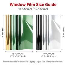 QLOM 1pc Window Film Privacy Sun Protection Mirror Reflective One-Way Heat Insulation UV Protection Suitable For Home And Office - A - View 5