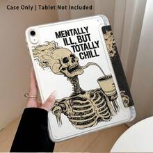 Casing Pelindung Tablet Motif Tengkorak dengan Stand, Kompatibel dengan Honor 8/9/10/X8/X8A/X9/X8Pro/X9Pro/ MatePad SE 11 Inch/MatePad 11 Inch/11.5 Inch/MatePad Pro dan Lainnya/Apple Generasi ke-10/Generasi ke-11 2025 (A16)/ Galaxy Tab A7/A9 dan Model Populer Lainnya - MultiWarna - View 4