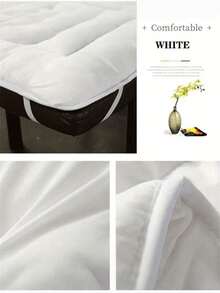 1pc Soft Thickened Spa Massage Bed Pad And Face Cradle Set - Comfortable Face Hole Bed Cover - Multicolor - View 3
