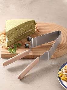 1pc Stainless Steel Cake Slicer And Divider, Triangular Dessert Server And Cake Transfer Tool, Suitable For Cakes, Cheesecakes, Pies, Pizzas And Pastries, Party, Dessert Table And Home Baking Serving Utensils - View 8