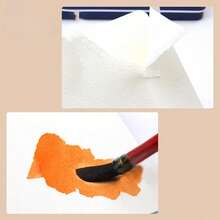 1 pièce Livre d'aquarelle épais, 300 g/m², grain moyen grossier, 30 pages, surface résistante à l'usure, pour les amateurs d'art et les artistes, fournitures d'art pour les étudiants en art - Carnet d'aquarelle - Voir 5