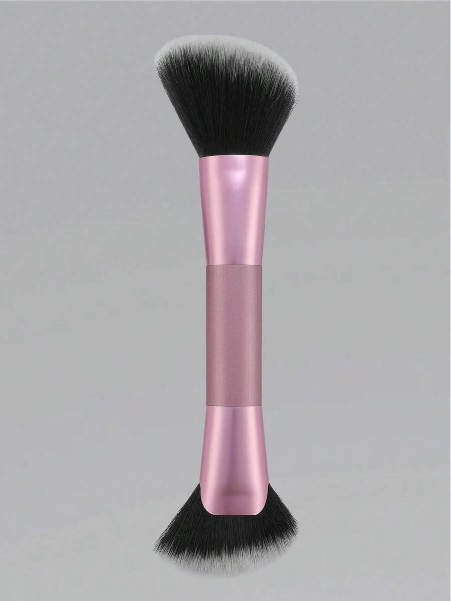 Angled Fan Finishing Brush Is A Dual-Sided, Multi-Use Makeup Brush That Is Designed To Blend Products For A Seamless Finish. - Multicolor - View 1