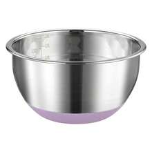 Stainless Steel Mixing Bowl With Non-Slip Silicone Base, Kitchen Bowl For Stirring, Mixing, And Food Preparation - Silver - View 2