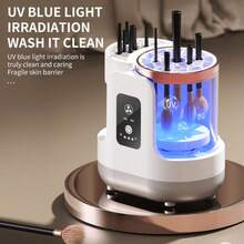 SOKANY Electric Makeup Brush Cleaning Machine, Automatic Scrubber, One-Button Deep Cleaning/Decontamination/High-Speed Drying, Extend The Life Of The Brush, USB Cable Power Supply, Dedicated For Household/Dormitory/Travel/Business Trip/Makeup Studio - Handheld Scrubber - View 4
