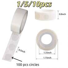 One Set Of Double-Sided Transparent Film Tape, Removable, Suitable For Balloon Decorations, Crafts, Home Decor, Room Decorations, Party Decorations, Christmas, Halloween, And New Year's Gifts. - E - View 13