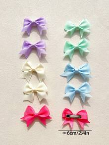 40 Pcs Women Hair Bows Clips,2 Inch Grosgrain Ribbon Mini Bow Barrettes Fully Lined Alligator Hair Clips,Cute Hair Accessories Festival Fall Style Y2k - Multicolor - View 4