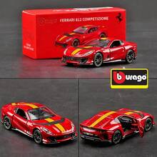 Burago 1:64 比例合金壓鑄車模  812 Competizione-紅色，創意口袋車模玩具、人偶與禮品 - 812 Competizione-Red - 查看 1