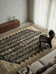 1 Buah Karpet Area Motif Totem Geometris Vintage Warna Beige, Bahan Kasmir Imitasi, Bentuk Persegi Panjang, Pola Bohemian Usang, Dapat Dicuci dengan Mesin, Cocok untuk Ruang Tamu, Kamar Tidur, Dekorasi Rumah Sehari-hari, Dekorasi Rumah Estetis - MultiWarna - View 2