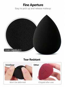 10pcs/1pc Makeup Sponge Set, Velvet Powder Puff, Concealer Sponge, Makeup Puff, Makeup Sponge, Makeup Tools, Mixed Beauty Sponges For Perfect Application Of Liquid, Cream And Foundation, Multi-Color Makeup Sponges, Latex-Free Dry And Wet Use Foundation Cream For Facial Concealer Makeup, Velvet Triangle Powder Puff, Beauty Sponge, Makeup Sponge, Makeup Puff - Multicolor - View 7