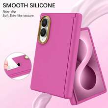 keshengtai Magnetic Design Phone Case | With Hinge Protection [Compatible With Magsafe] Hard PC Back Plate Protective Cover, Compatible With Samsung Galaxy Z Fold 8, Z Fold 8 Ultra, Z Fold 7, Z Fold 6, Z Fold 5 - Hot Pink - View 4