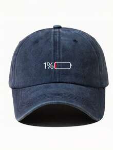 1 buah Topi Baseball Bergambar Baterai Lemah, Topi Model Duck Bill Unisex, Cocok untuk Pemakaian Sehari-hari dan Jalan-jalan - MultiWarna - View 4