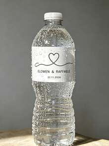 1/10/30/50件可客製化水瓶標籤，多種款式與尺寸，可客製化文字與圖形並含多樣元素，適用於運動水瓶、運動杯、禮品杯、運動保溫杯，適合送給家人、朋友、同事、情侶的創意禮物，適用於婚禮、訂婚派對、開學、畢業、週年紀念 - 多色1 - 查看 4