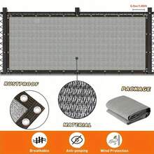 1pc Outdoor Wall-Mounted Privacy Screen, Garden Windproof Sunshade & Light Blocking Fence, Garden Decor - 1 Outdoor Barrier - View 10