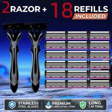 6-Layer Manual Razor Blade Beauty Tool With Trimmer, Replaceable Blades And Razor Holder,Su,Itable For Men's Hair Removal, Facial Hair Removal, Hair Clipper, Hairdressing,Personal Care And Gifts, 10 Occasions Perfect For Men's Grooming Essential Tool - Multicolor - View 12