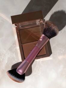 Angled Fan Finishing Brush Is A Dual-Sided, Multi-Use Makeup Brush That Is Designed To Blend Products For A Seamless Finish. - Multicolor - View 5