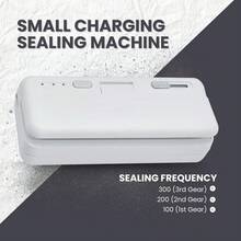 密封機，便攜式電動智能密封機，適用於家庭廚房保存食物和戶外露營密封食物袋。真空袋密封機，是食物保存的必需工具。秋冬季食物儲存工具 - 彩色 - 查看 11