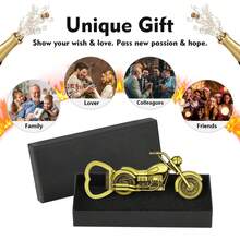 1 buah Pembuka Botol Motor Vintage - Desain Logam yang Rumit, Sempurna untuk Bir dan Anggur, Hadiah Ideal untuk Penggemar Motor, Perlengkapan Bar Rumahan, Hadiah Natal - View 4