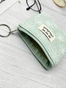 XD 12/6/3/1pc Multi-Color Mini Fashion Coin Purse, Zipper Personalized Women's Key Bag, Handheld Coin Pouch With Key Ring, Simple Storage Bag Creative Small Gift, Suitable For Thanksgiving/Halloween/Valentine's Day Gifts - Multicolor - View 7