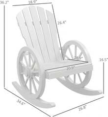 Porch Swings - White - View 3