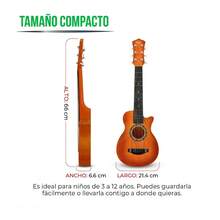 Guitarra Acústica Infantil Guitalia 82462-Br Plástico con Correa Ajustable - 1 - Ver 6