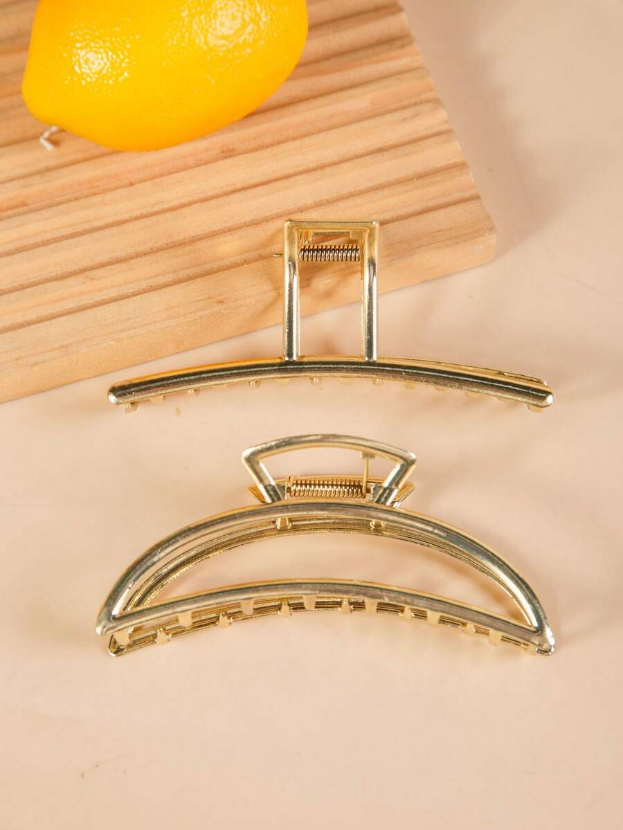 High Quality Alloy Hair Claw Clip 2026 New Style Minimalist Painted Large Hair Claw Hair Accessory - Multicolor - View 1