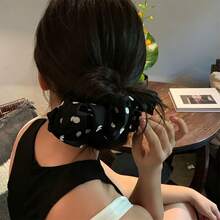 1pc Elegant Polka Dot Hair Tie Hair Accessory Hair Rope Suitable For Women's Daily Use - Multicolor - View 4