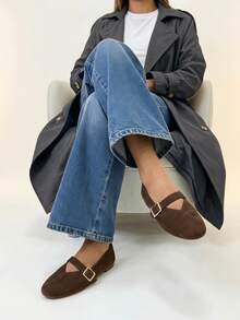 Women Flats - Brown - View 1