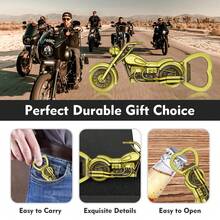 1 buah Pembuka Botol Motor Vintage - Desain Logam yang Rumit, Sempurna untuk Bir dan Anggur, Hadiah Ideal untuk Penggemar Motor, Perlengkapan Bar Rumahan, Hadiah Natal - View 5