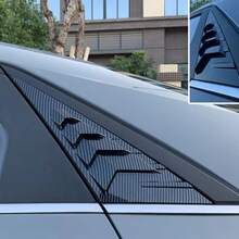 لإلانترا CN7 2020-2024 من ألياف الكربون ABS، زينة نافذة جانبية خلفية، زينة نافذة مثلثية خلفية، زينة لوفر، إكسسوارات سيارة - ستائر سيارة إلنترا الجيل السابع - مشاهدة 1