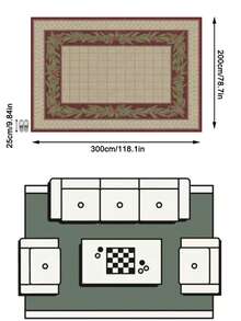 1PC Red Pine Branch & Pine Cone Plaid Area Rug, Faux Cashmere Material Rectangular Christmas Holiday Pattern, Machine Washable Suitable For Living Room Bedroom Daily Home Decor, Aesthetic Home Decoration - Multicolor - View 12