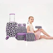 Cute 5-Piece Luggage Set, 16-Inch Hard Shell Suitcase With Spinner Wheels, Girls Travel Rolling Luggage - Children's Suitcase - View 7