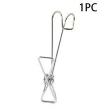 Windproof Stainless Steel Clothespins With Hooks, For Hanging Clothes And Socks At Home, And For Hanging Holiday Decorations And Photos; Metal Spring Clips - Multicolor - View 8