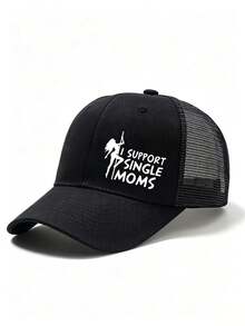 1pc Pattern Letter Print Baseball Cap, Unisex Fashion Versatile Trucker Hat, Baseball Cap Suitable For Daily Wear And Travel - Multicolor - View 13