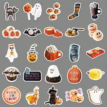 Hasbro 50pcs Halloween Instagram Style Stickers, Hot-Selling Creative Waterproof Decorative Planner Stickers - Multicolor - View 4
